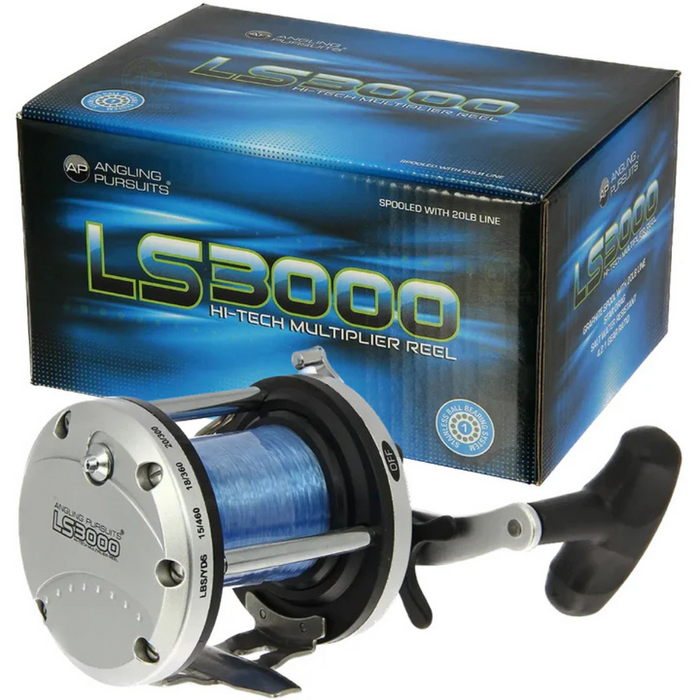 Angling Pursuits LS3000 - 1BB Multiplier Sea Reel with 20lb Line