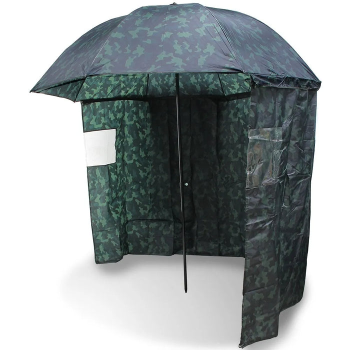 NGT Umbrella - 45" Camo with Sides, Tilt Function and Nylon Case