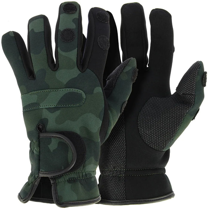 NGT Gloves - Neoprene Gloves in Camo (Large)