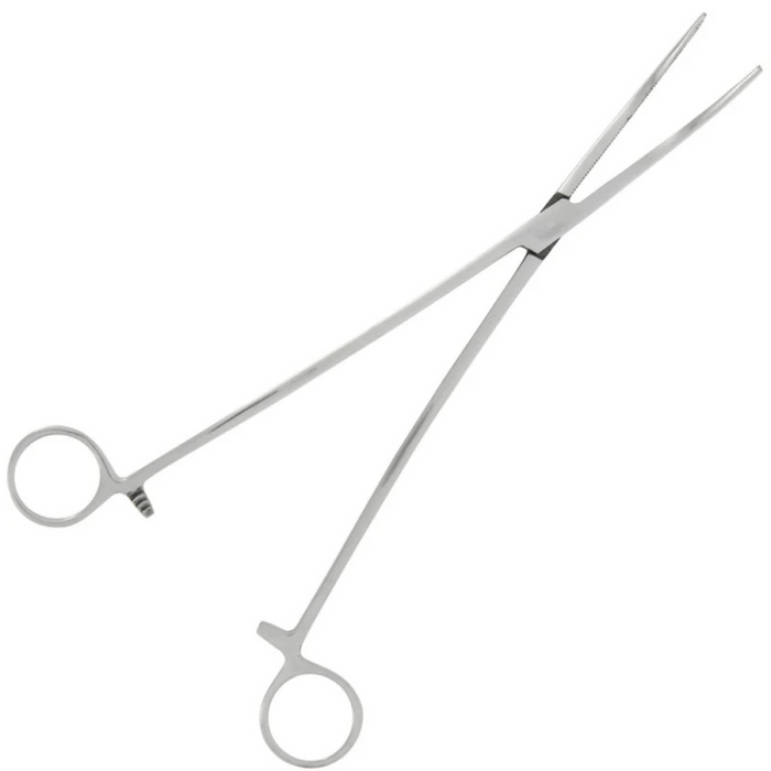 NGT 10" Forceps - Stainless Steel Curved