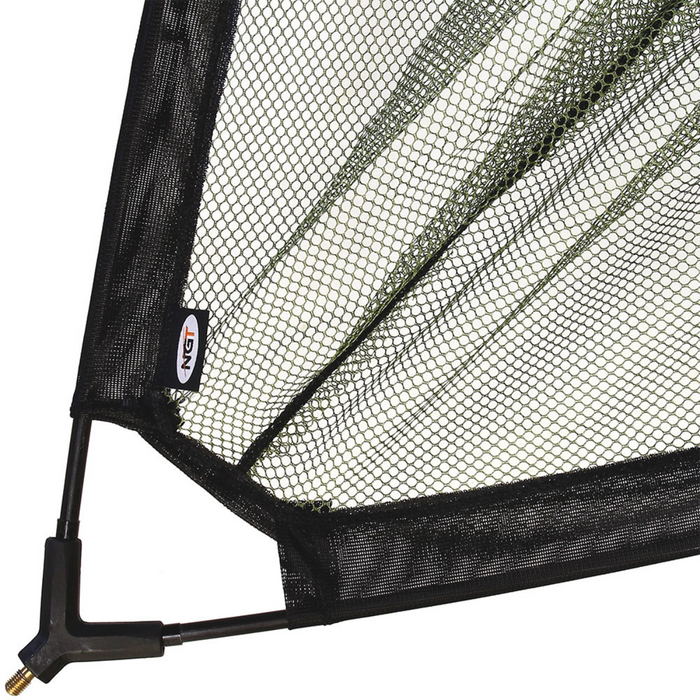 NGT 42" Specimen Rubber Net - Quick Dry Rubber with Metal 'V' Block and Stink Bag