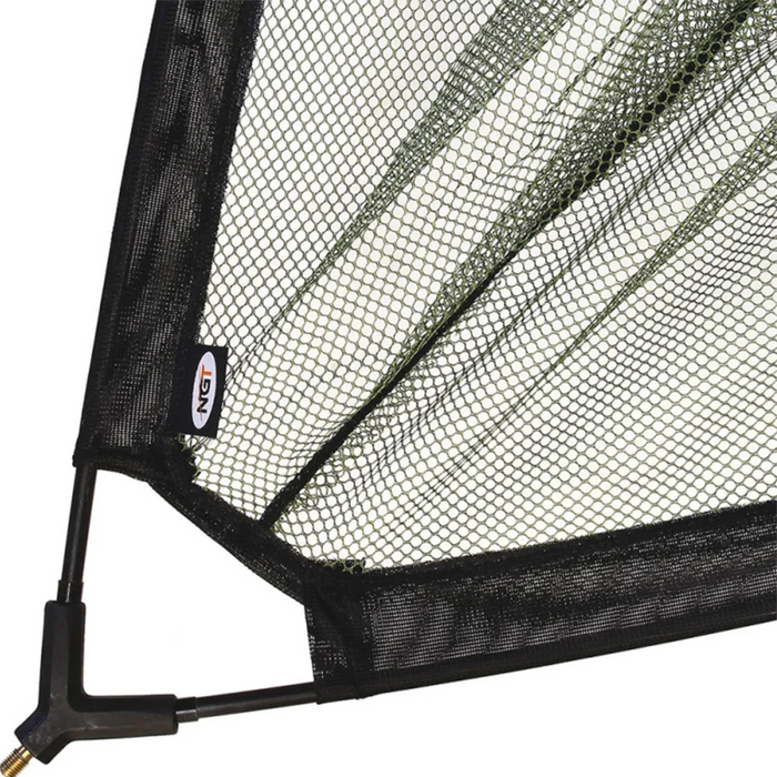 NGT 42" Specimen Net - Two-Tone Mesh with Plastic 'V' Block and Stink Bag