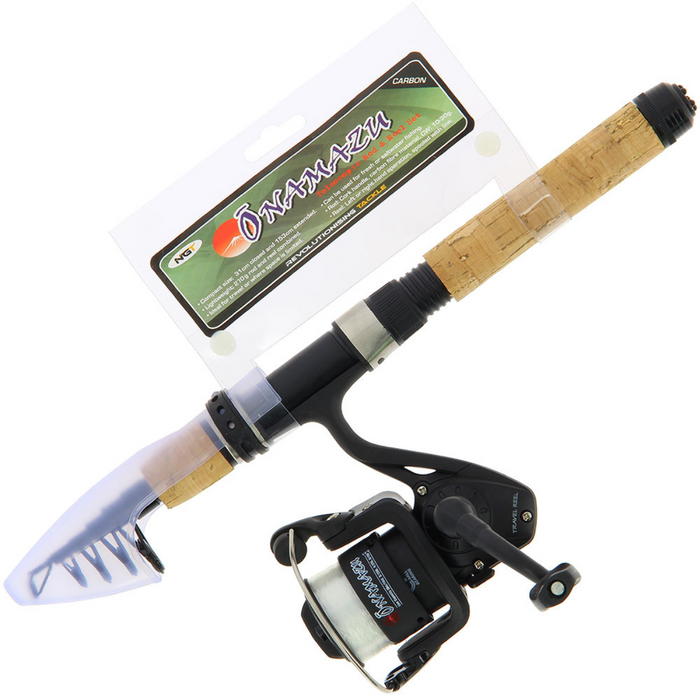 NGT Onamazu Telescopic Combo - Mini 5ft Travel Telescopic Rod & Reel (Carbon)