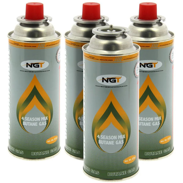 NGT 227g (4 Pack) Butane Gas Canisters